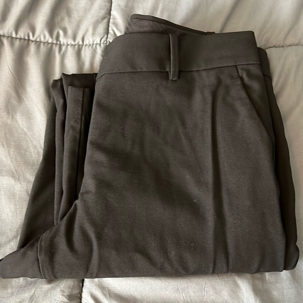 Ann Taylor Straight Pant Seasonless Stretch Black Size 8